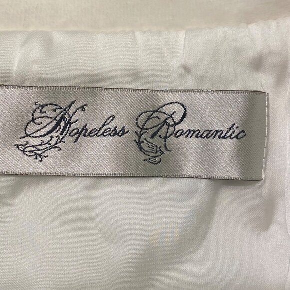 Ivory Cream Lace Collar Bed Jacket Floral Embroidery Romantic Cottagecore - Picture 11 of 11